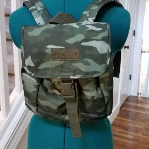victoria secret camo backpack